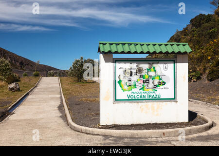 Vulkan Irazu. Costa Rica. Amerika Stockfoto