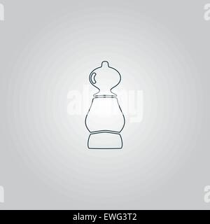 Symbol des Schach-Bauern Stock Vektor