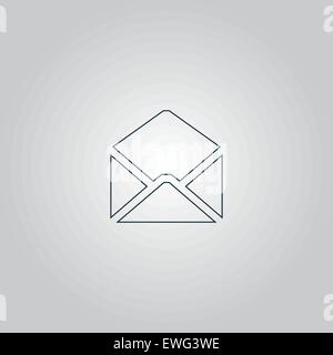 Mail Briefsymbol, Vektor-Illustration. Flache Design-Stil Stock Vektor