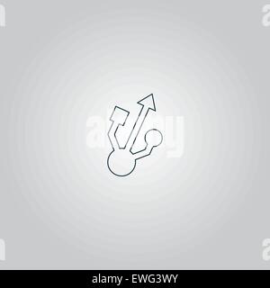 USB-Symbol - Vektor Stock Vektor