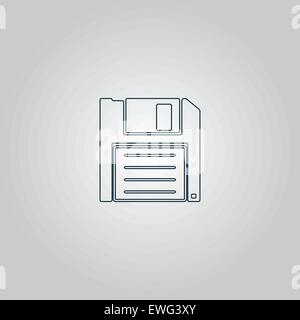 Diskette speichern-Symbol Stock Vektor