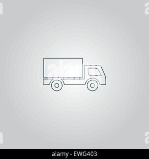 Lastwagen-Symbol Stock Vektor