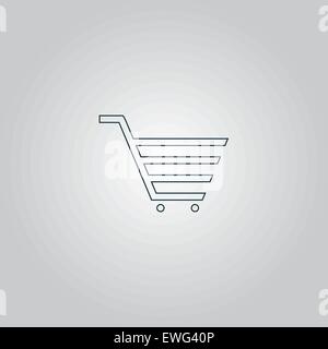 Einkaufswagen-Symbol Stock Vektor