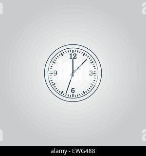 Zeit und Uhr-Symbol Stock Vektor