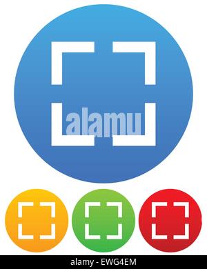 Symbole mit einfachen eckigen, Fadenkreuz, Fadenkreuz Symbole. Stock Vektor