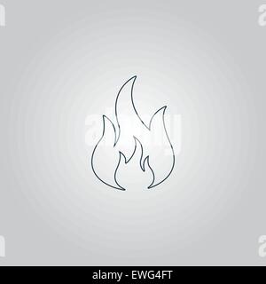 Feuer-Symbol Vektor Stock Vektor