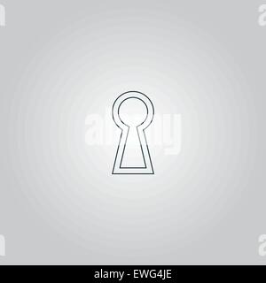 Schlüsselloch-Symbol Stock Vektor