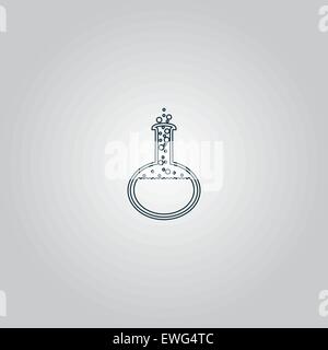 Vektor-Set für Chemie Birne Symbole. Stock Vektor