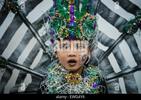 Kinder beim Jember Fashion Carnival im Jember, Indonesien Stockfoto