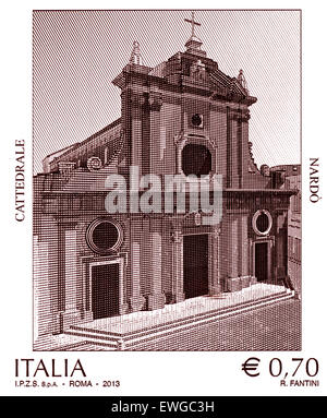Die Basilika Kathedrale Santa Maria Assunta ist Kathedrale Kirche von Nardò, in der Provinz Lecce. (Quelle 1088) Stockfoto