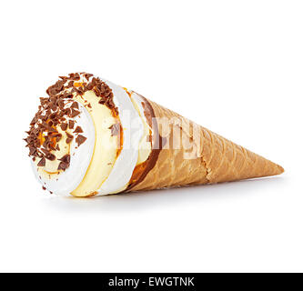 Eis isoliert Stockfoto