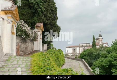 Santuario Giubilare Delle Sette Chiese, den Jakobsweg von sieben Kapellen in Monselice, Veneto, Italien Stockfoto