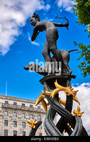 Green Park ist ein Park in der City of Westminster, Zentrum von London. Stockfoto