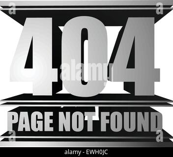 Seite nicht gefunden, 404 Vektor Stock Vektor