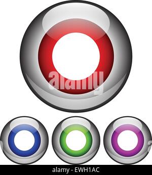 Einfache Kreissymbol Stock Vektor