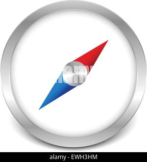 Einfachen Kompass-Symbol Stock Vektor