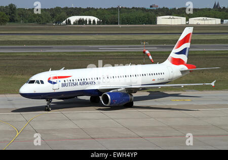 Berlin, Deutschland, Airbus A320-British Airways Stockfoto