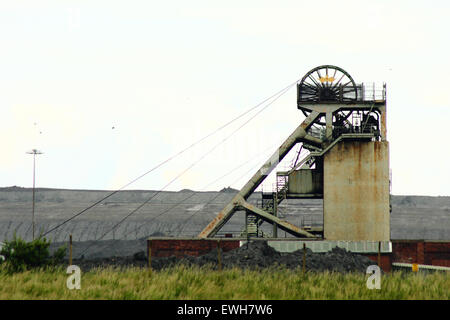 Thoresby Zeche, Nottinghamshire Grube im Besitz von britische Kohle, die geplant ist, die Produktion im Jahr 2015 einzustellen Stockfoto
