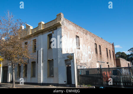 Gebäude auf Botanik Straße Sydney, die zunehmend in private Wohnungen und Einheiten, Sydney, Australien entwickelt werden Stockfoto