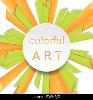 Geometrische Tech hellen Hintergrund mit Kreis. Vektor-Design-Vorlage Stock Vektor