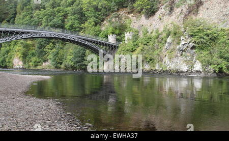 Craigellachie Brücke über den River Spey Scotland September 2012 Stockfoto