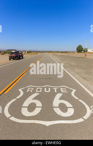 Amboy auf der Route 66, Kalifornien, USA. Stockfoto