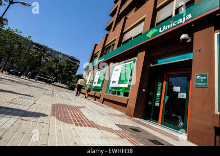 Unicaja Bank, Spanien, Málaga. Stockfoto