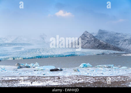 Breidamerkurjokull-Gletscher in Island Stockfoto