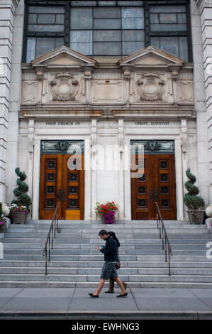 Erste Kirche Christi Wissenschaftler. New York. Die 1903 1. Kirche von Christ, Wissenschaftler--Central Park West und 96th Street. Stockfoto