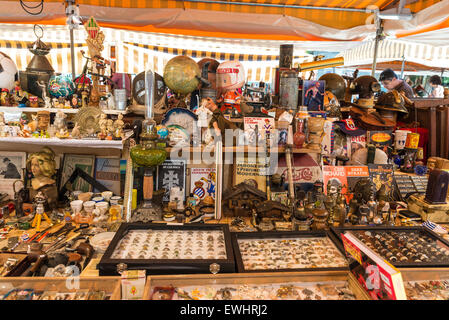 Flea Market befindet sich vor Barcelona Kathedrale, Katalonien, Spanien Stockfoto