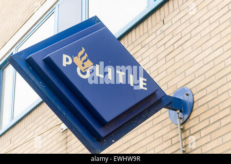 Politie Polizei-Station in den Haag, Niederlande Stockfoto