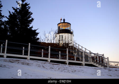 Owls Head Leuchtturm, Rockland, Maine, USA Stockfoto