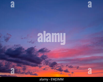 Sonnenuntergang über Madras, OR USA Stockfoto