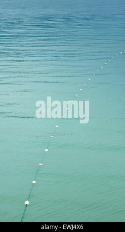 Aufenthaltskosten Angeln set Gill Net Float Linie zum Lachsangeln in Southeast Alaska. Stockfoto