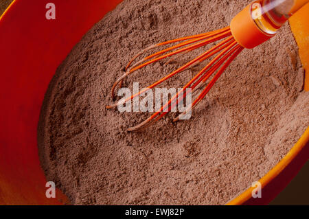 Teig mischen Zutaten vorbereiten Stockfoto