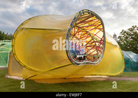 Serpentine Pavillon 2015, entworfen von SelgasCano in London, Großbritannien Stockfoto