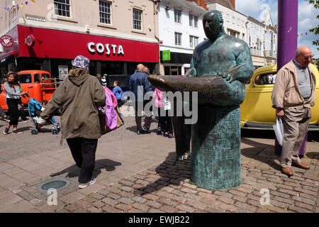 der Strumpf Mann in loughborough Stockfoto