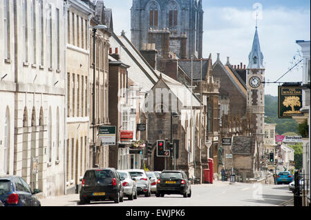 Dorcester High Street, Dorset, England, Vereinigtes Königreich. Stockfoto