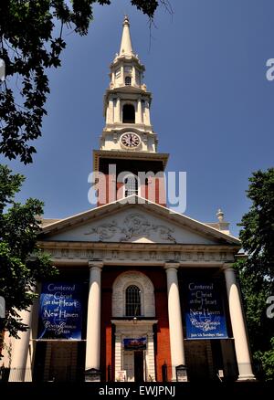 New Haven, CT: Der postkolonialen 1813 First Church of Christ in New Haven Green Stockfoto