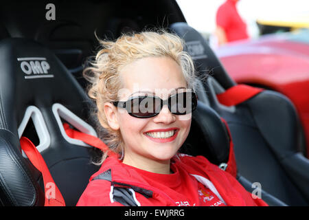 Goodwood West Sussex, UK. 27. Juni 2015. Supersportwagen-Passagier beim Goodwood Festival of Speed, Goodwood, UK, 27. Juni 2015 Credit: Rallye-Pics.com/Alamy Live News Stockfoto