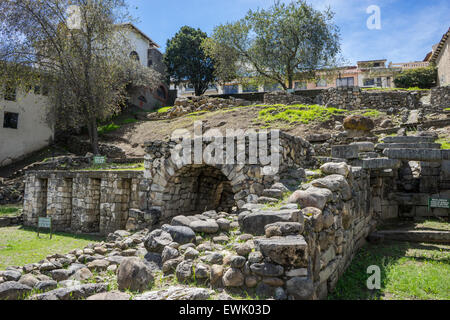 Mai 2015 - Ruinen Inca Stadt Cuenca, Ecuador. Stockfoto