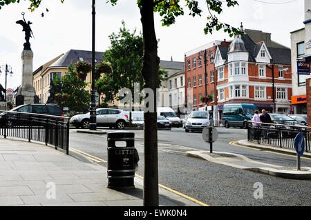 Diamant-Kriegerdenkmal. Soldaten, die starben und diente im ersten Weltkrieg und dem zweiten Weltkrieg gewidmet. Derry. Stockfoto