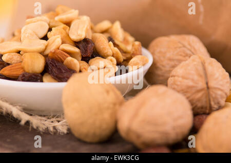 Walnüsse und anderen Nüssen Stockfoto