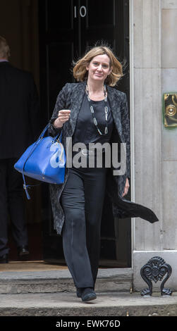 Amber Rudd, Secretary Of State for Energy and Climate Change, bei Nummer 10 Downing Street für eine Kabinettssitzung Stockfoto