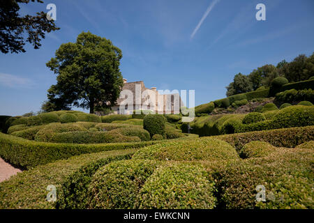 Gärten Marqueyssac Dordogne Frankreich Stockfoto