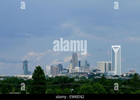 Skyline von Charlotte NC Stockfoto