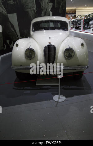 Jaguar 3.4 Mark 1 im britischen Coventry Transport-Museum Stockfoto