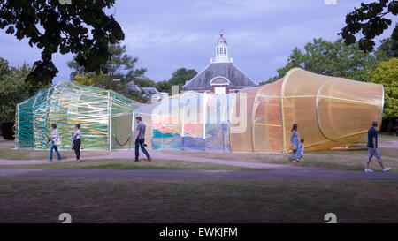 London, UK. 28. Juni 2015. Serpentine Gallery Sommer Pavillon von Selgascano Credit: Martyn Goddard/Alamy Live News Stockfoto