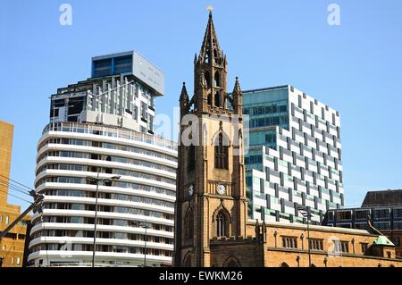 Liverpool-Pfarrkirche aka Liebfrauenkirche und St. Nikolaus, Liverpool, Merseyside, England, UK, Westeuropa. Stockfoto