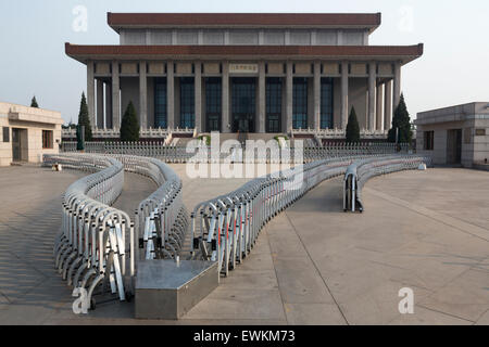 Mausoleum von Mao Zedong (Chairman Mao Memorial Hall) am Tiananmen-Platz, Beijing Stockfoto